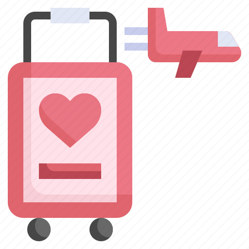 Bag, honeymoon, wedding, marry, marriage, love, congratulate icon - Download on Iconfinder
