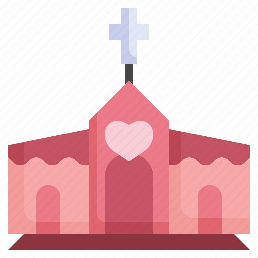 Church, wedding, marry, marriage, love, congratulate, heart icon - Download on Iconfinder