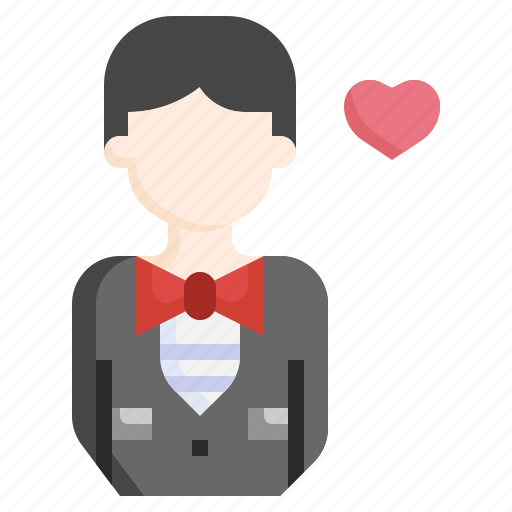 Groom, wedding, marry, marriage, love, congratulate, heart icon - Download on Iconfinder