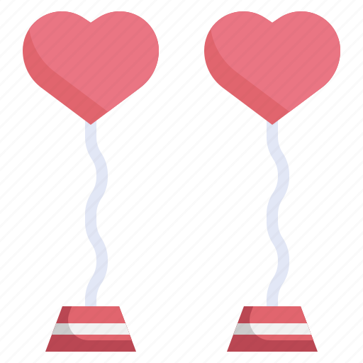 Wedding, balloons, marry, marriage, love, congratulate, heart icon - Download on Iconfinder