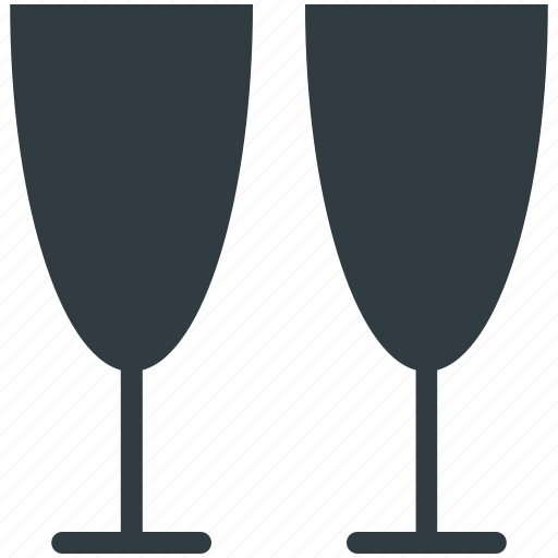 Champagne toasting, cheers, drink, pleases, two glasses icon - Download on Iconfinder