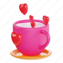 wedding, mug, cup, love, decoration, valentine, coffee, drink, romantic 