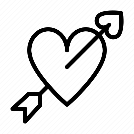 Arrow, heart, love, valentine, wedding icon - Download on Iconfinder