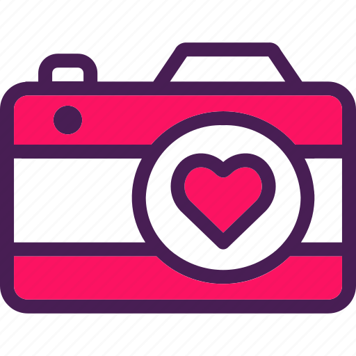 Camera, engagement, photo, photography, heart, video, wedding icon - Download on Iconfinder