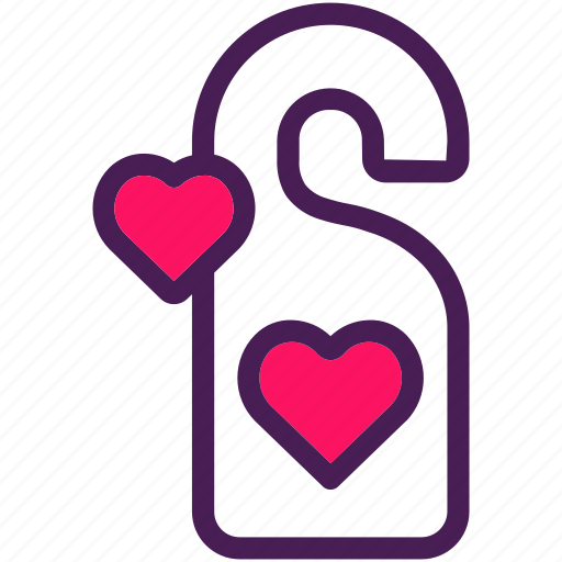 Heart, honeymoon, tag, wedding, door, label icon - Download on Iconfinder