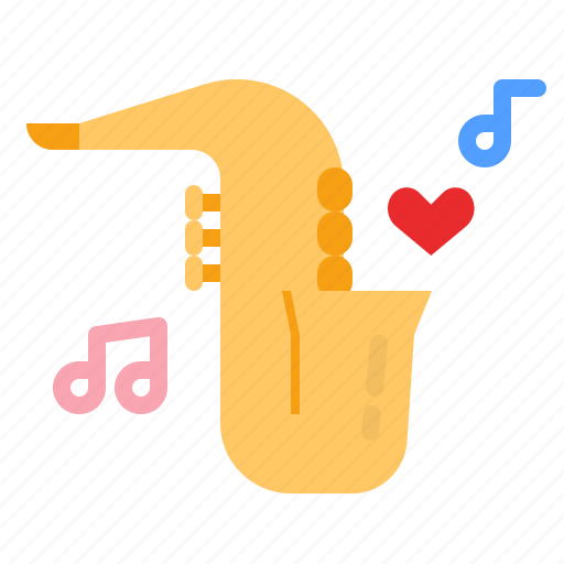 Jazz, love, sax, music, instrument icon - Download on Iconfinder