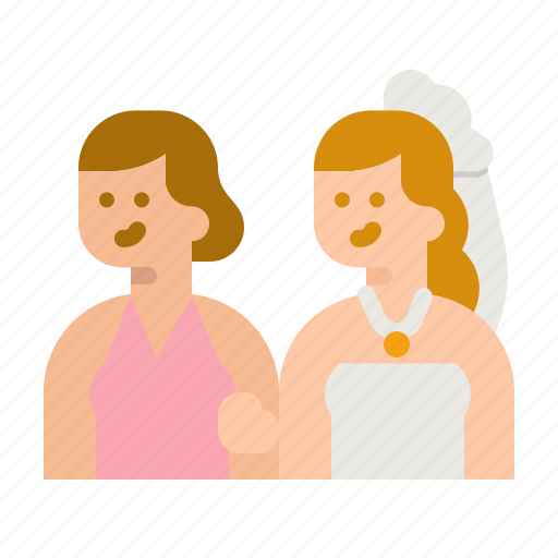 Bridesmaid, love, romance, wedding, woman icon - Download on Iconfinder