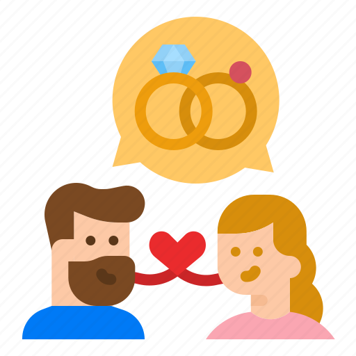 Love, engagement, talk, ring, wedding icon - Download on Iconfinder