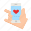 phone, love, call, dating, app 