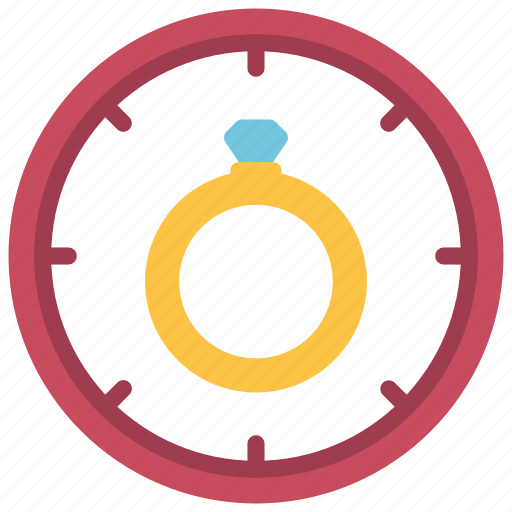 Engagement, time, clock, timer, ring icon - Download on Iconfinder