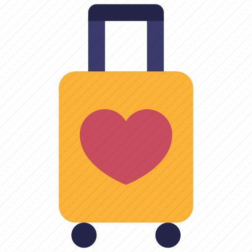 Luggage, honeymoon, love, suitcase, vacation icon - Download on Iconfinder