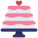 wedding, cake, food, dessert, love