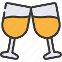 cheers, glasses, champagne, toast, glass