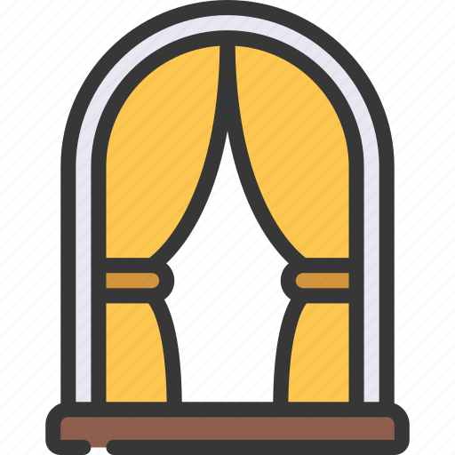 Curtain, arch, wedding, marriage, curtains icon - Download on Iconfinder