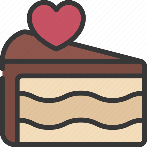Love, cake, slice, food, dessert icon - Download on Iconfinder
