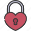 love, padlock, loveheart, lock, locked 