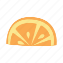 orange, wedge, fruit, citrus