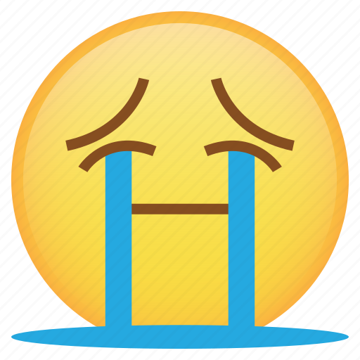 Cry, emoji, emoticon, smiley, tears, touched, weird icon - Download on Iconfinder