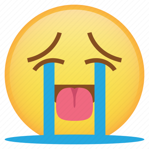 Cry, emoji, emoticon, happy, smiley, tongue, weird icon - Download on Iconfinder