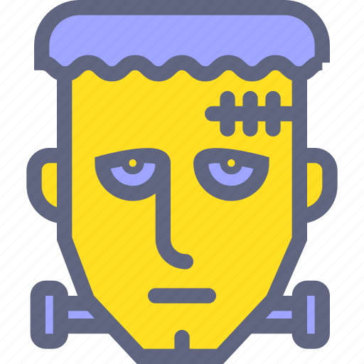 Corpse, dead, face, frankenstein, head, zombie icon - Download on Iconfinder