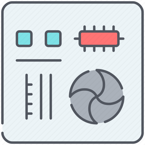 Component, computer, device, electronics, motherboard, technology icon - Download on Iconfinder