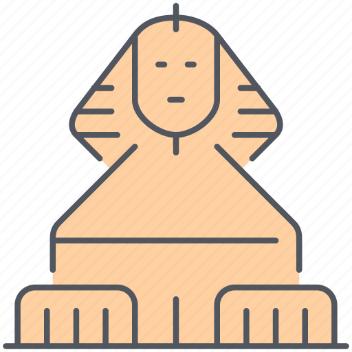 Egypt, sphinx, ancient, egyptian, historical, landmark, monument icon - Download on Iconfinder