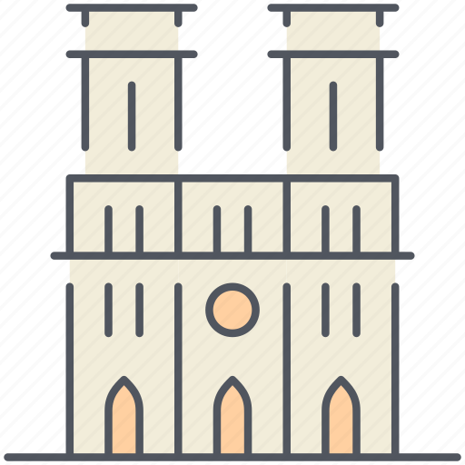 Cathedral, france, landmark, medieval, monument, notre dame, paris icon - Download on Iconfinder