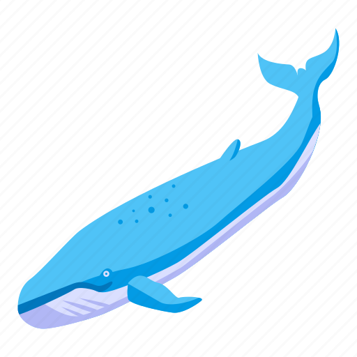 Cartoon, hand, isometric, logo, sea, water, whale icon - Download on Iconfinder