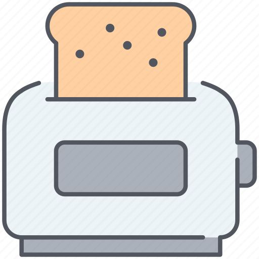 Bread, toaster, appliance, bake, kitchen, sandwich, toast icon - Download on Iconfinder