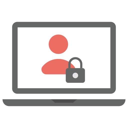 Lock, monitor, privacy, secure, whois icon - Free download