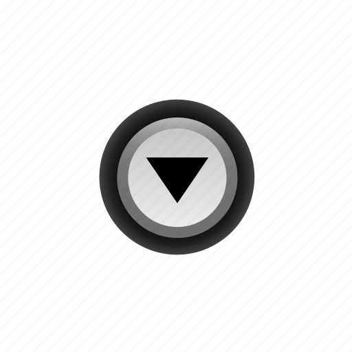 Arrow, buttons, down, navigation, off, pushbutton, ui icon - Download on Iconfinder