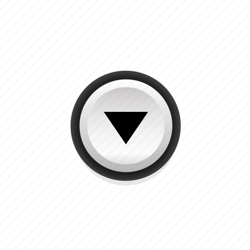 Arrow, buttons, down, navigation, on, pushbutton, ui icon - Download on Iconfinder