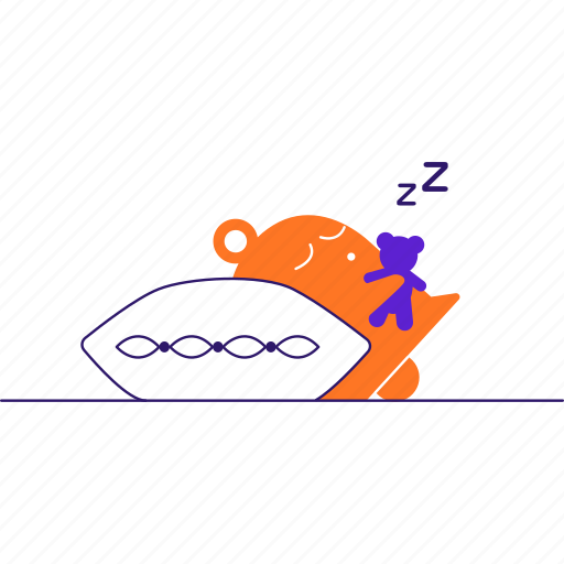 Notifications, solid, bell, bear, toy, sleep, good night illustration - Download on Iconfinder