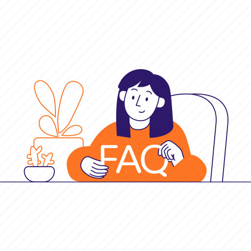 Faq, outline illustration - Download on Iconfinder