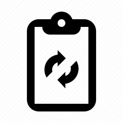Arrow, clipboard, refresh, sync icon - Download on Iconfinder
