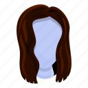 long, wig, hair