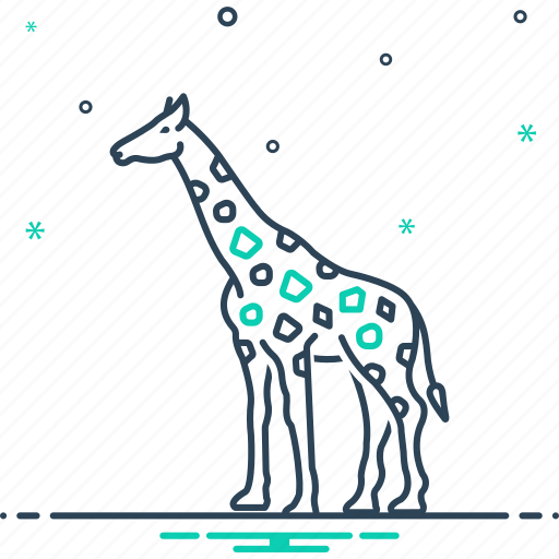 Animal, fauna, giraffe, herbivores, mammal, neck, tall icon - Download on Iconfinder