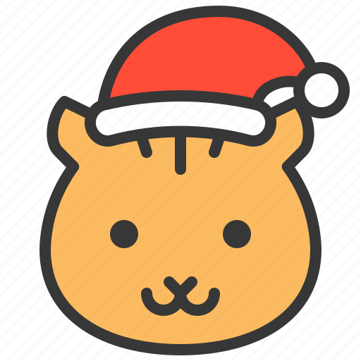 Animal, christmas hat, squirrel, wild, xmas icon - Download on Iconfinder