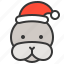 animal, arctic, christmas hat, seal, wild, xmas 