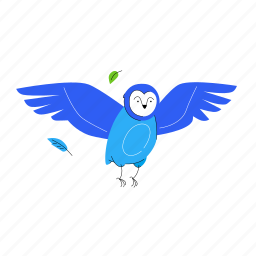 owl, bird, wings, flight 