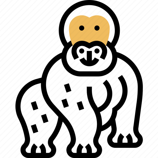 Gorilla, animal, ape, endangered, africa icon - Download on Iconfinder
