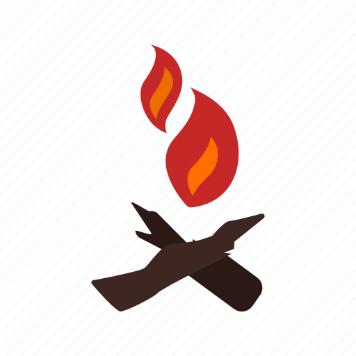 Camp, fire, flame, lights, natural, warm, wood icon - Download on Iconfinder