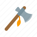 axe, cowboy, cut, handle, sharp, tool, wooden