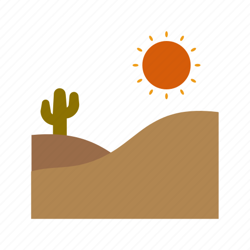 Cactus, desert, dry, landscape, west, western, wild icon - Download on Iconfinder