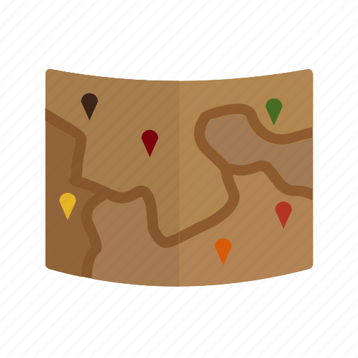 Destination, gps, map, marked, roadmap, route, trip icon - Download on Iconfinder