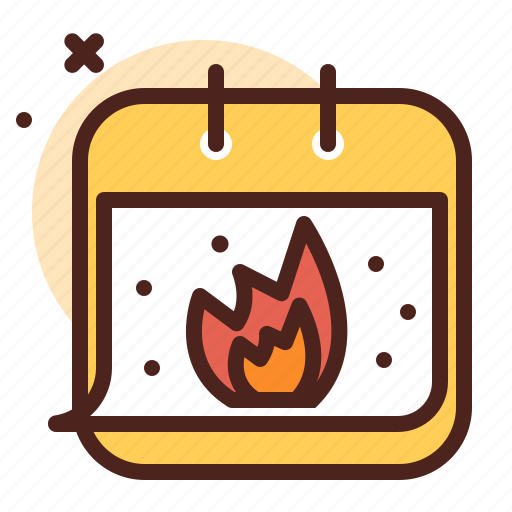 Calendar, fire, danger, burn icon - Download on Iconfinder