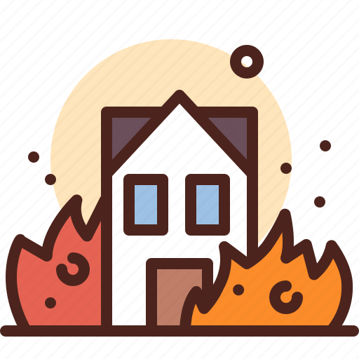 House, fire, danger, burn icon - Download on Iconfinder