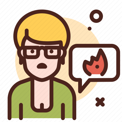 Talking, fire, danger, burn icon - Download on Iconfinder