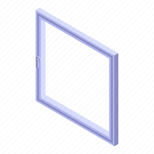 Cartoon, frame, isometric, logo, silhouette, square, window icon - Download on Iconfinder