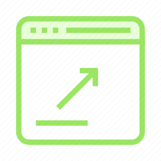 Arrow, internet, online, webpage, window icon - Download on Iconfinder